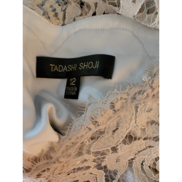 Tadashi Shoji beige and black lace dress 12 - Picture 5 of 6